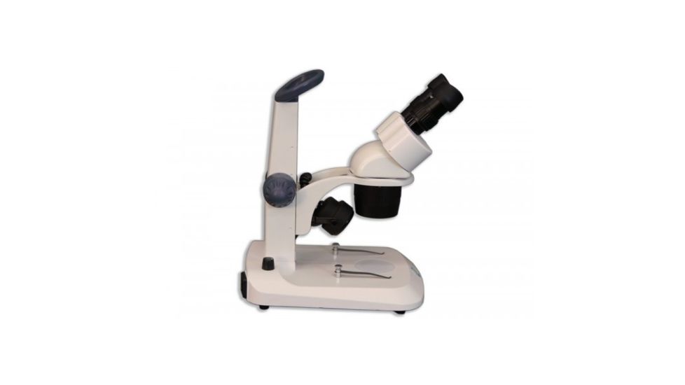 Meiji Techno EM-30 LED Binocular Entry Level Dual 1X/3X Turret Stereo Microscope, White EM-30