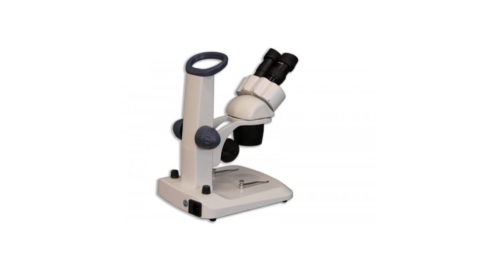 Meiji Techno EM-30 LED Binocular Entry Level Dual 1X/3X Turret Stereo Microscope, White EM-30