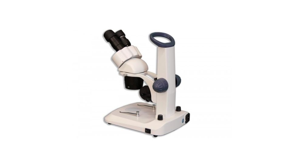 Meiji Techno EM-30 LED Binocular Entry Level Dual 1X/3X Turret Stereo Microscope, White EM-30