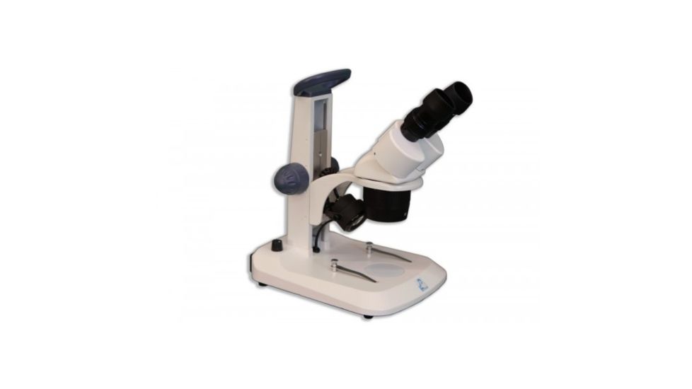 Meiji Techno EM-30 LED Binocular Entry Level Dual 1X/3X Turret Stereo Microscope, White EM-30