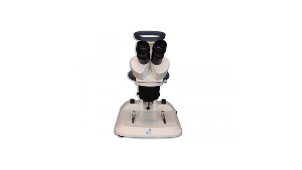 Meiji Techno EM-31 LED Binocular Entry Level Dual 2X/4X Turret Stereo Microscope, White EM-31