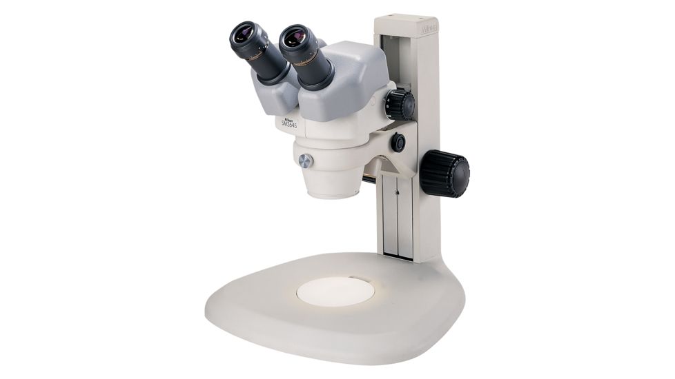 Nikon SMZ-745 10X Microscope 83602 Set with Wide Field Eyepieces and Plain Focusing Stand