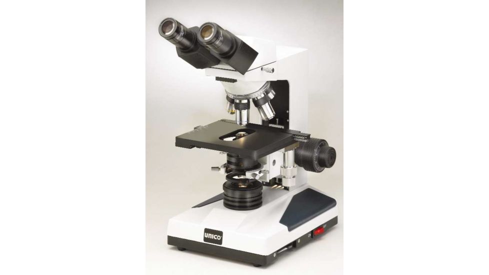 Unico H626T Microscope Trinocular Mohs Microscope 4X, 10X, 20X, 40X &amp; 100X Plan Achromat Objectives, Abbe N.A. 1.25, 6V/20W Halogen Illuminator H626T